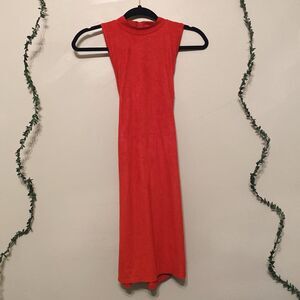 NWT Charlotte Russe Rust high neck body con dress
